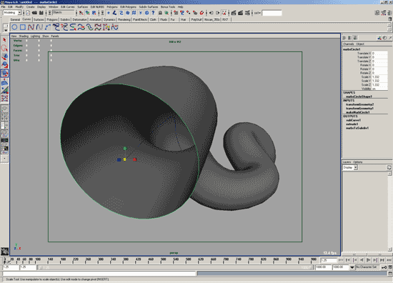 Extruding geometry along a curve