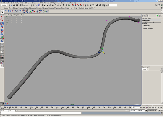 Extruding geometry along a curve