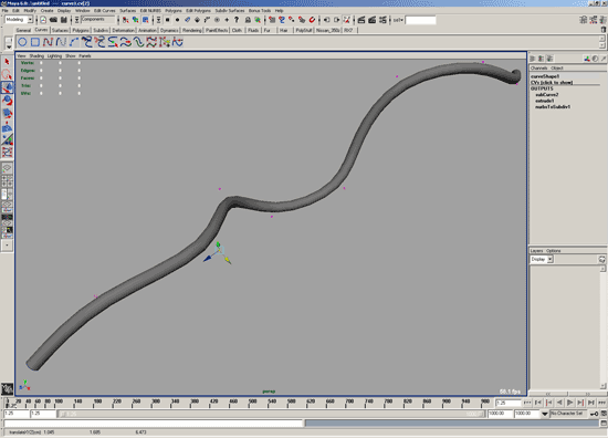 Extruding geometry along a curve