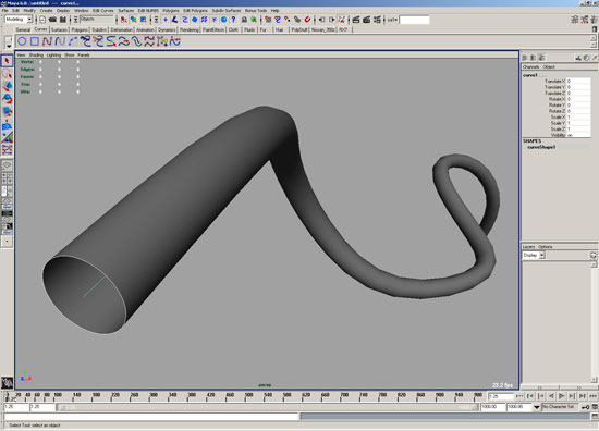 Extruding geometry along a curve