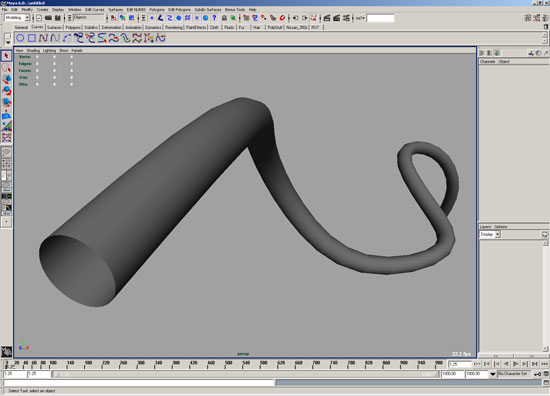 Extruding geometry along a curve