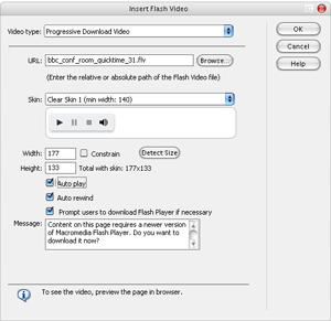 Flash 8 Video in Dreamweaver 8